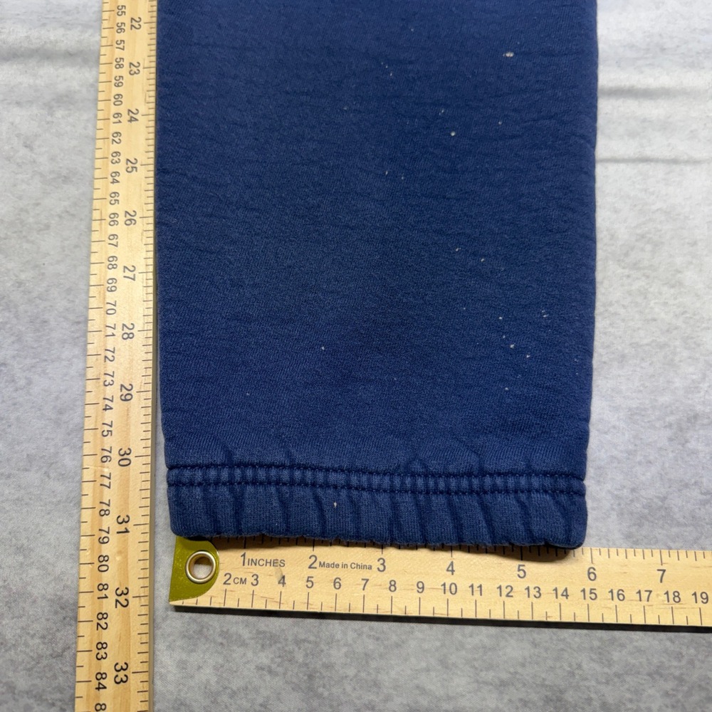 Syracuse Sweatpants Navy Blue XL Vintage 90s Fruit of the Loom Heavy Cotton Y2K - Picture 8 of 11